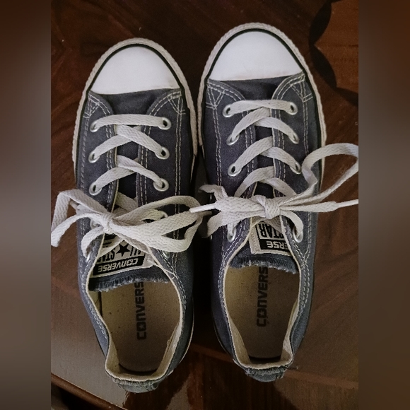 Converse All Star Blue Kids size 2 sneakers - Picture 5 of 6